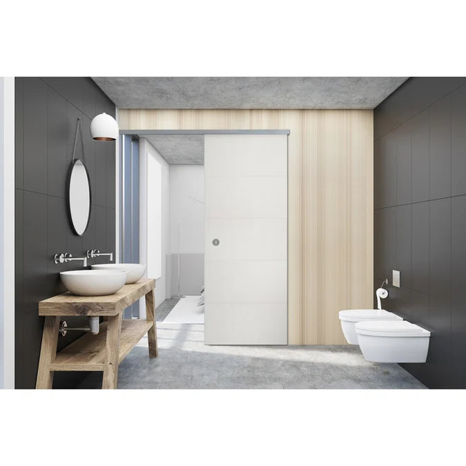 Grosfillex door in box schuifdeur mat wit 93x211 cm