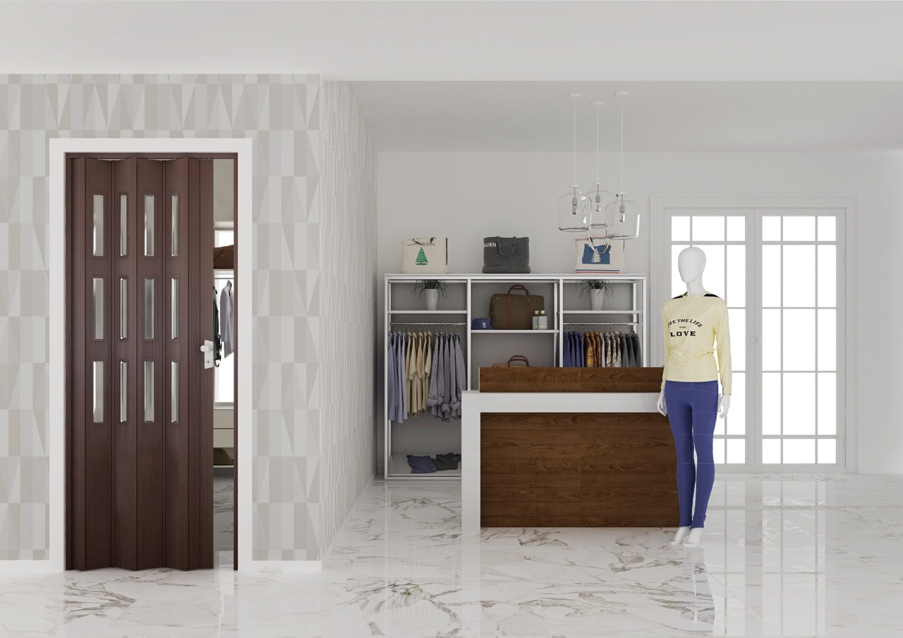 Vouwdeur binnen glas – Transparante scheiding met een open uitstraling