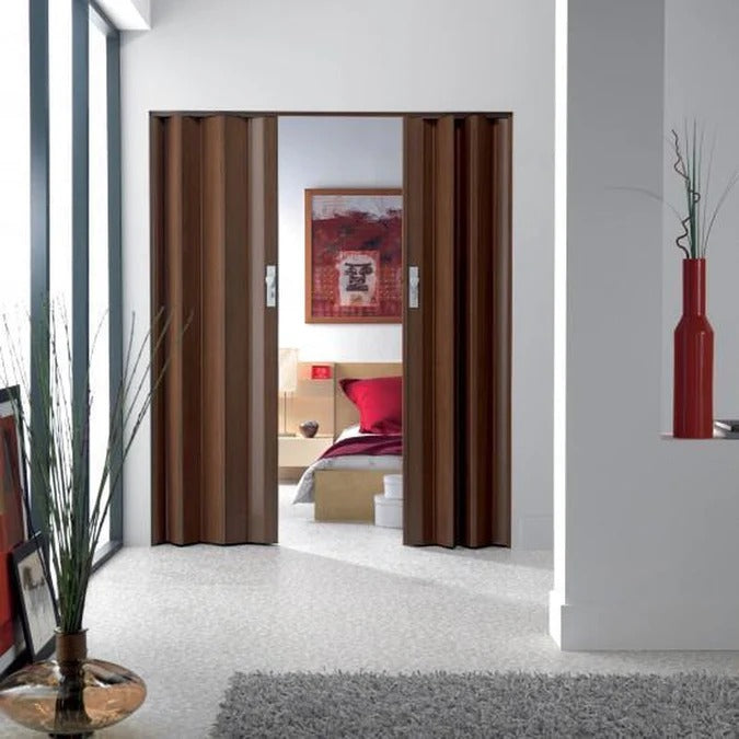 Vouwdeur Lederlook – Stijlvolle Afwerking met Luxe Leeruitstraling