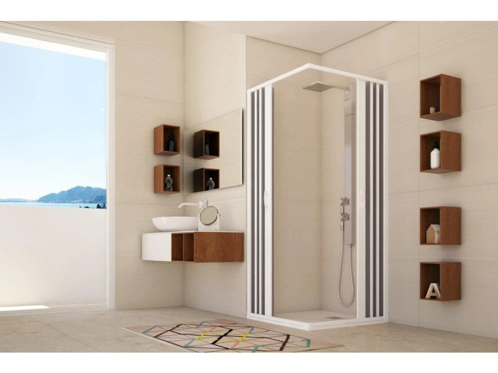 Douchewand FLEX Giove – 75x90x185 cm – Opklapbaar design