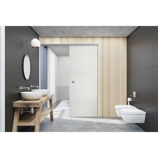 Grosfillex door in box schuifdeur mat wit 93x211 cm